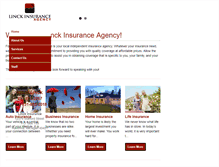 Tablet Screenshot of linckinsurance.com